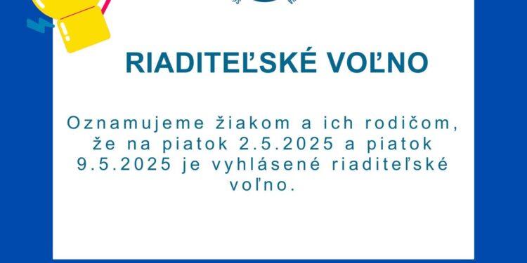 Riaditeľské voľno