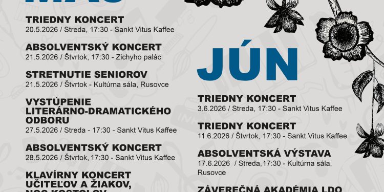 Koncerty MÁJ-JÚN