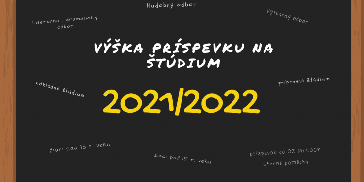 Školné v školskom roku 2021/2022