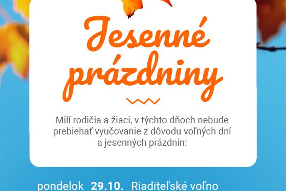 Jesenné prázdniny